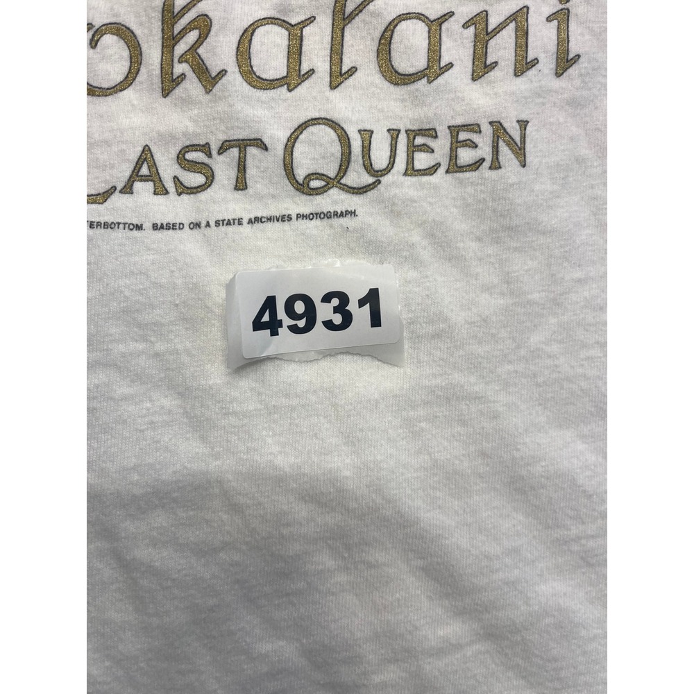 Vintage 1992‎ Queen Liliuokalani Hawaii Overthrow Hawaiian Monarchy Hanes  M - Picture 7 of 7